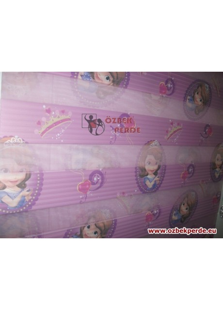 Prenses Sofia Pliseli Zebra Perde